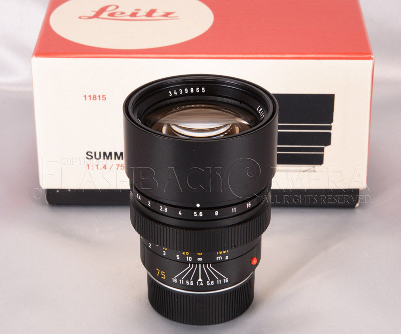 Summilux-M 75mm f1.4 (M) – FLASHBACK CAMERA