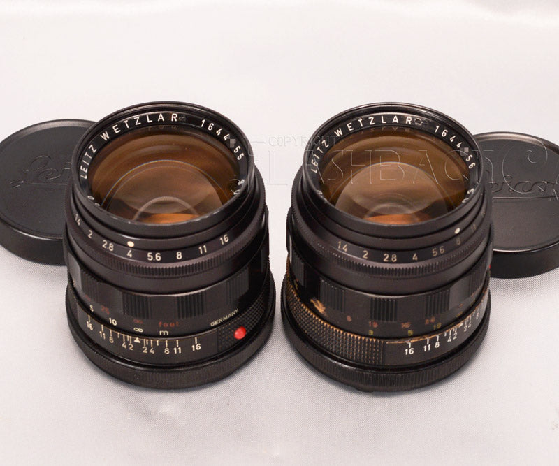 Summilux 50mm f1.4 (M) Black Paint Early Set – FLASHBACK CAMERA