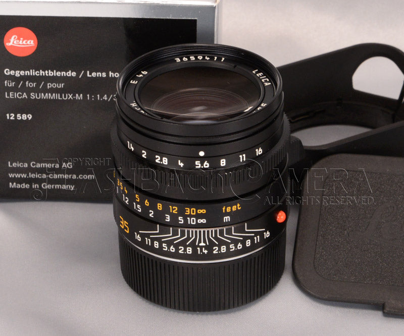 Summilux-M 35mm f1.4 ASPH (M) Black – FLASHBACK CAMERA