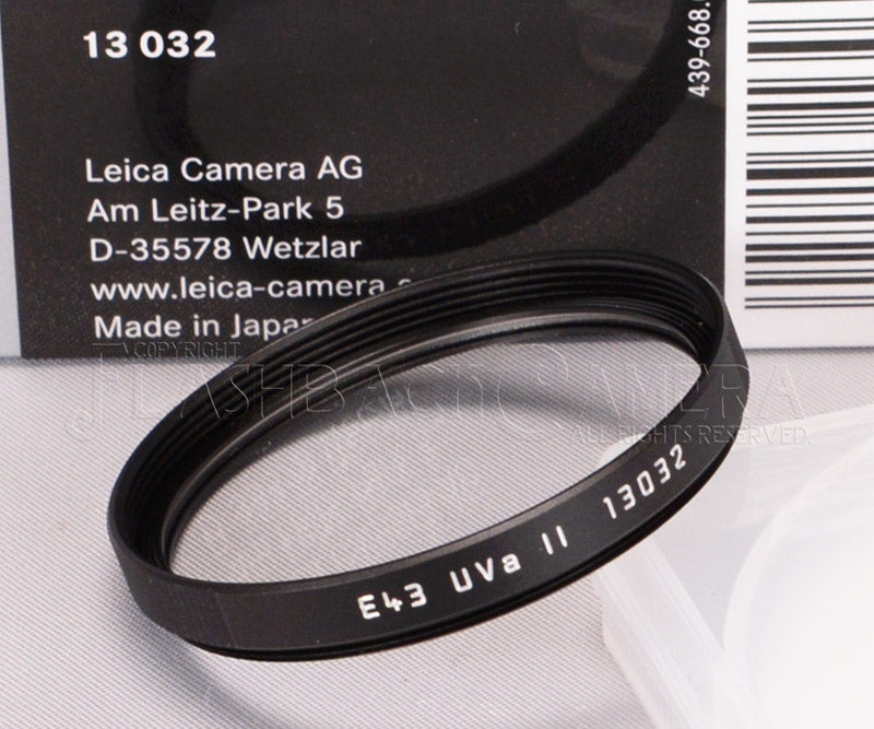 Leica UVa II Filter E43 Black 13032 – FLASHBACK CAMERA