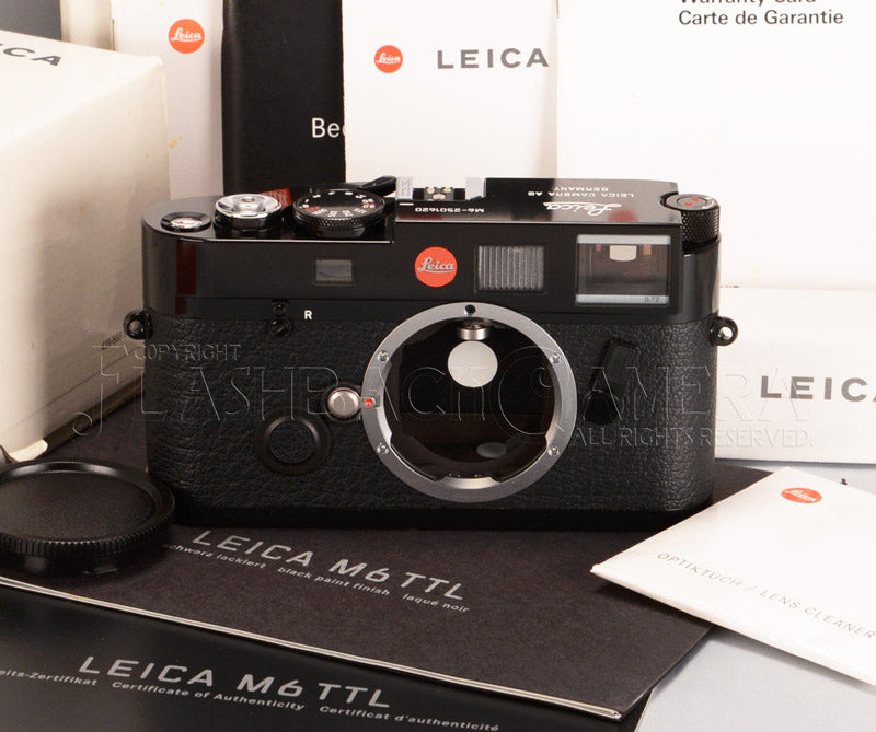 Leica M6 TTL 0.72 Black Paint Millennium – FLASHBACK CAMERA