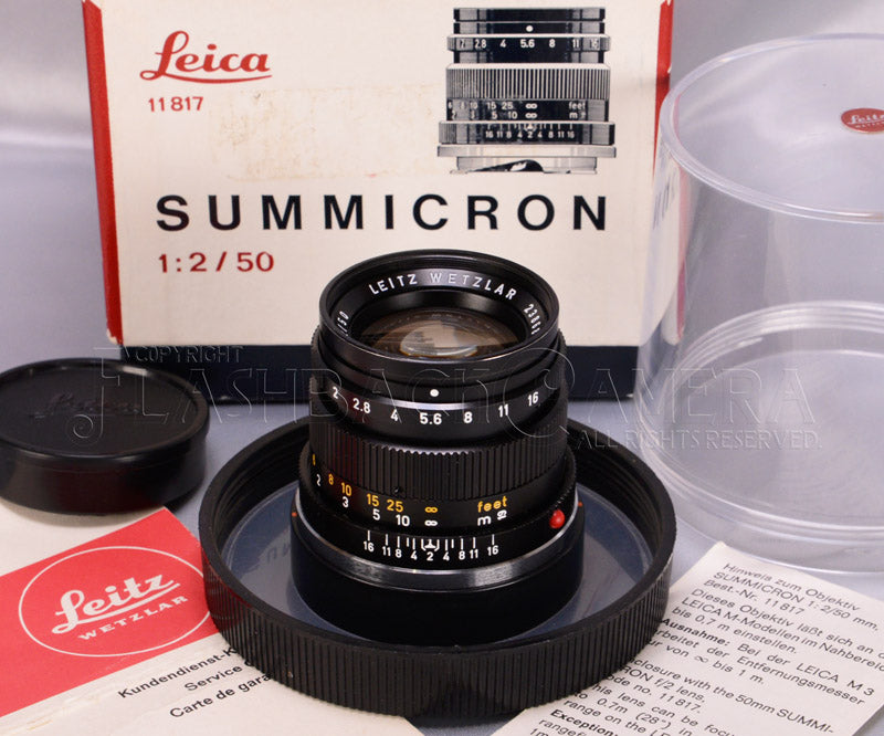 Summicron 50mm f2 (M) Black – FLASHBACK CAMERA