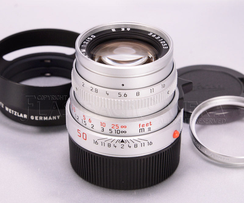 保証書あり】ライカ ズミクロン M50mm F2 レンズフード組込 シルバー ...