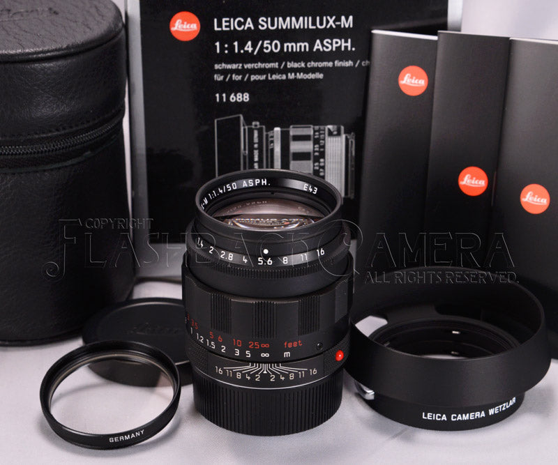Summilux-M 50mm f1.4 (M) ASPH Black Chrome – FLASHBACK CAMERA