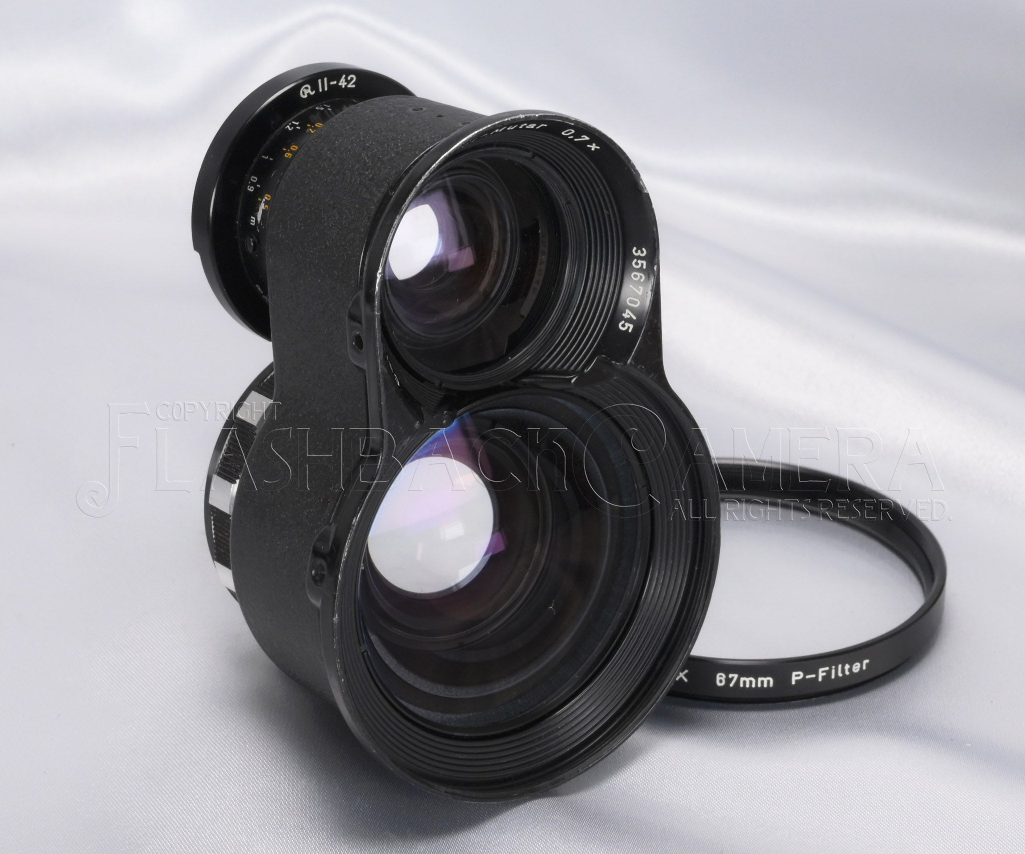 Carl Zeiss Rollei Mutar 0,7X BII für Rolleiflex TLR Bajonett 2 , Unsauber Carl Zeiss Rollei Mutar 0,7X BII für Rolleiflex TLR Bajonett 2 , Unsauber