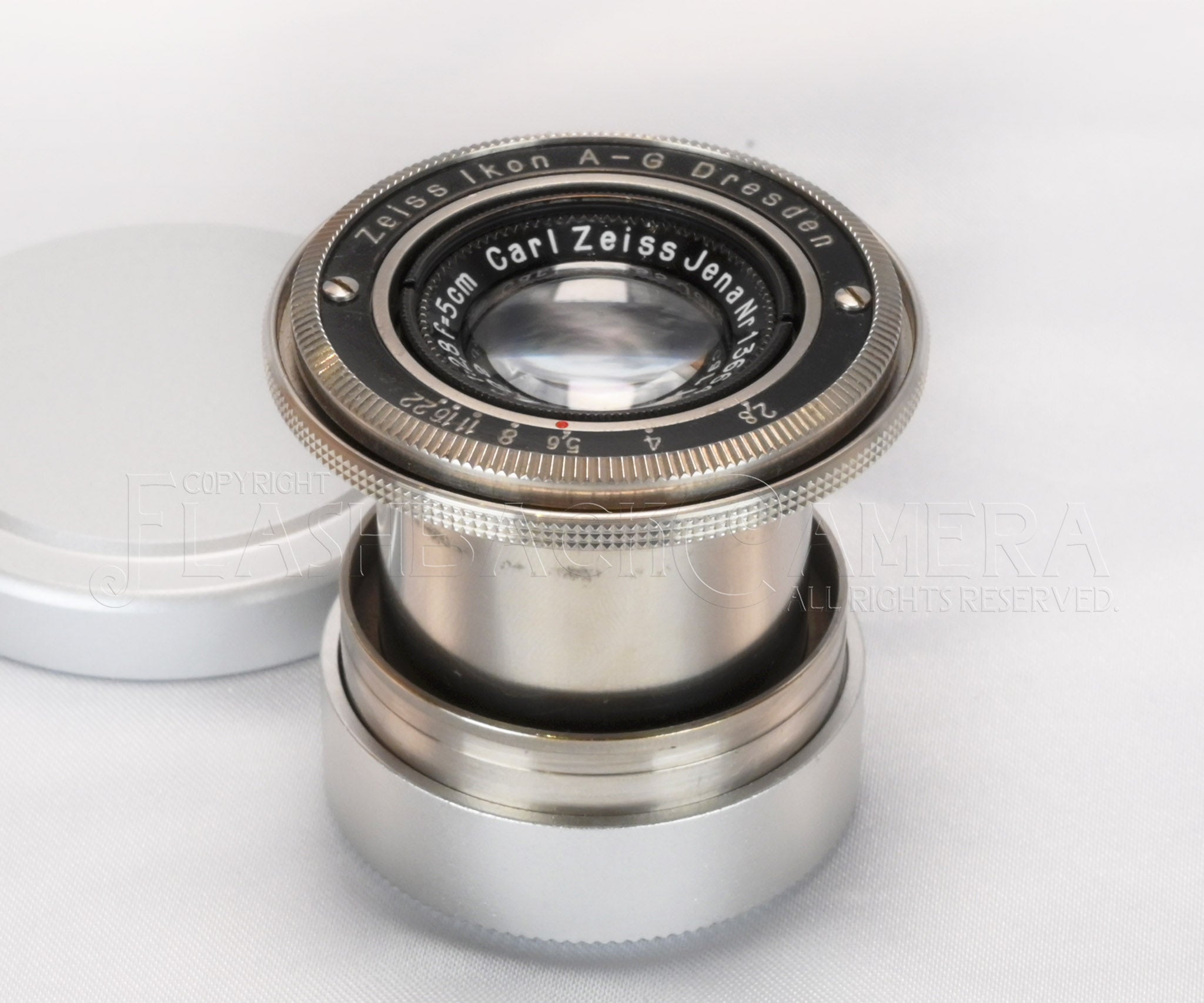 コンタックス Ⅱa Tessar 50mm 2.8 Tessar 50mm f2.8 (Contax) Black – FLASHBACK CAMERA