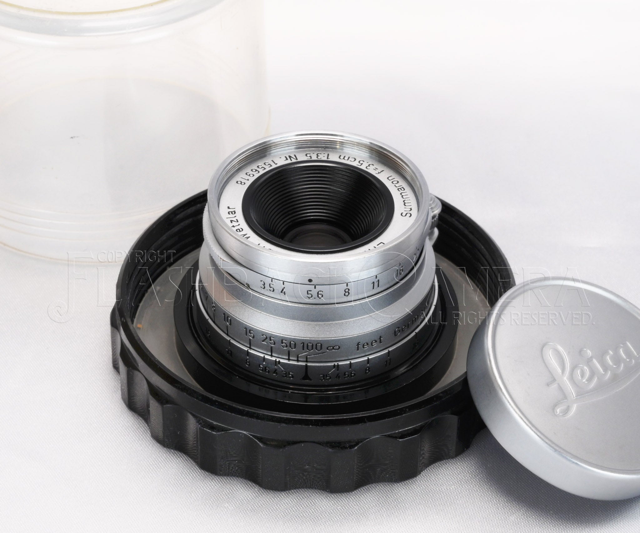 ライカ　ズマロン3.5㎝　F3.5 L39マウント　おまけ付き Summaron 35mm f3.5 (L) – FLASHBACK CAMERA