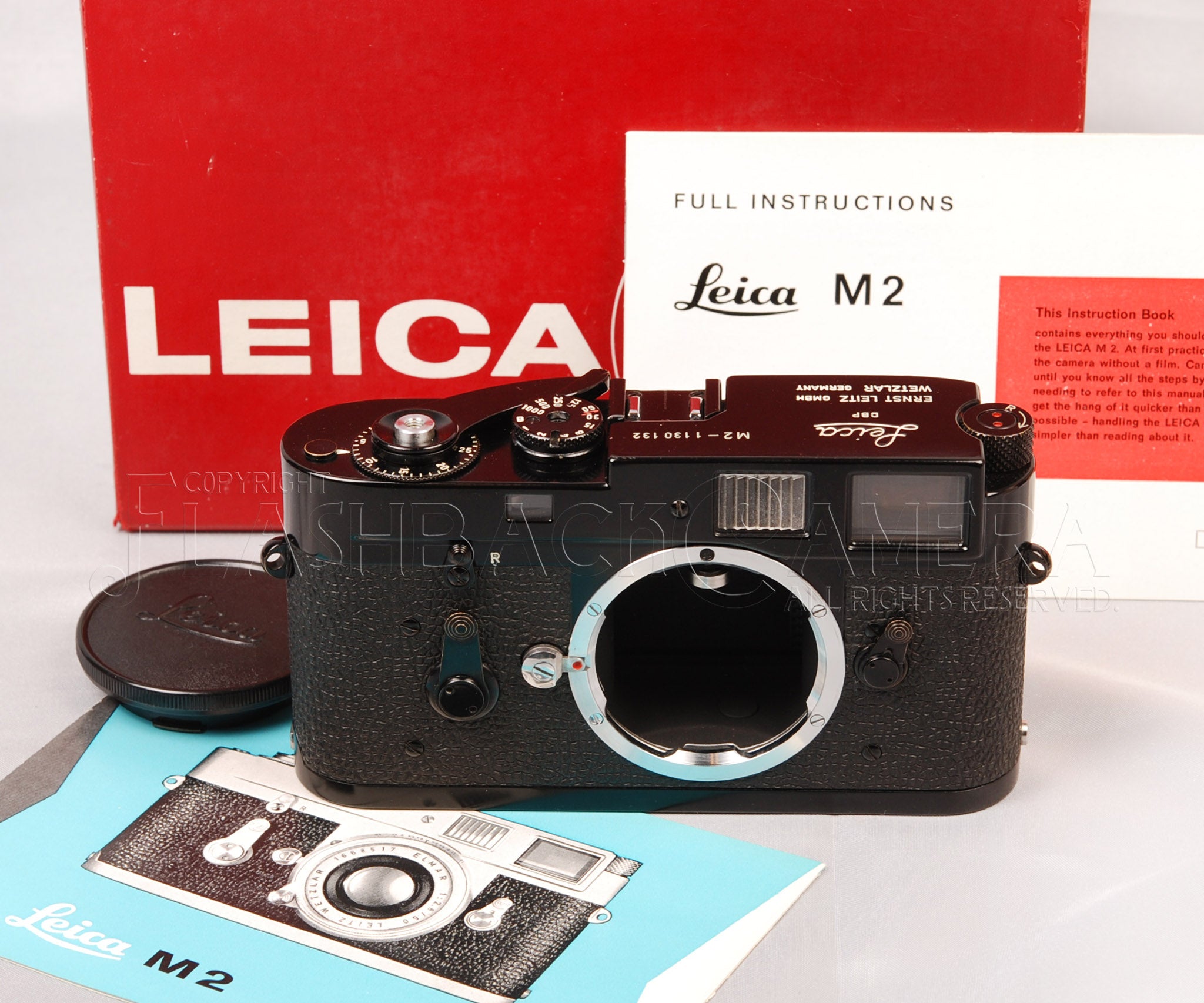 ご予約品　M2 ブラックペイント OH済 LEICA Black Paint Leica M2 Black Paint – FLASHBACK CAMERA