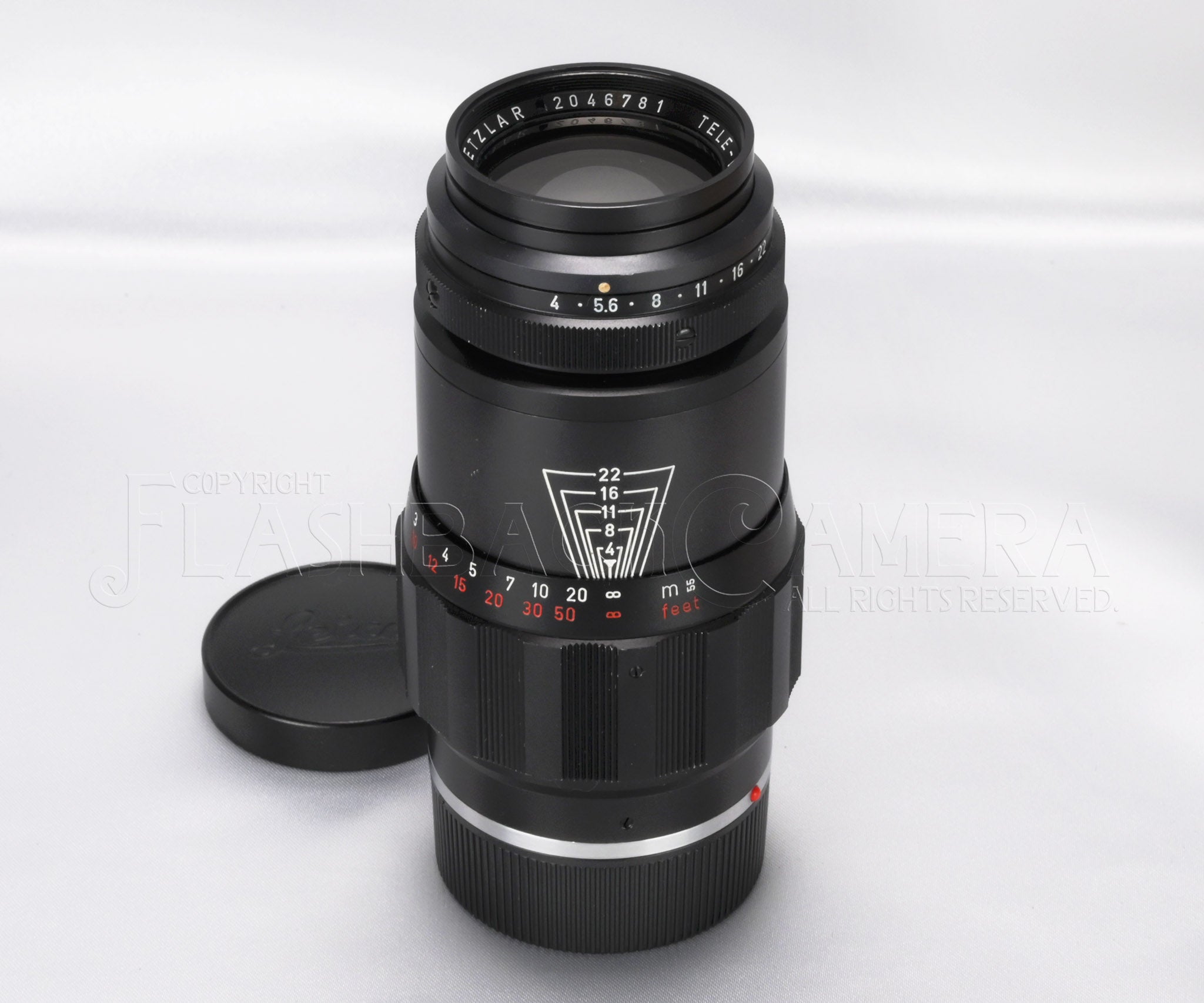 Tele-Elmar 135mm f4 (M) Red Scale – FLASHBACK CAMERA