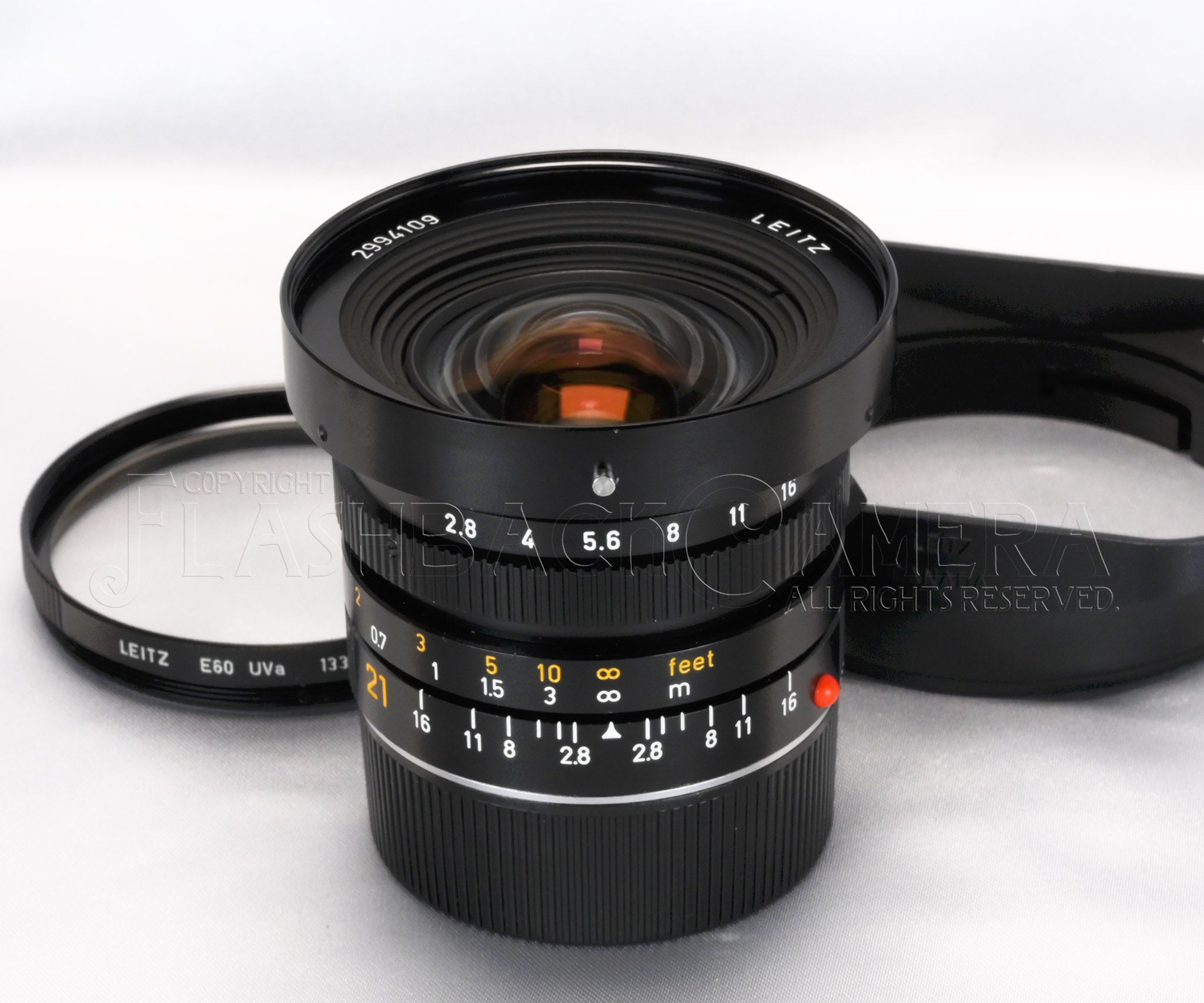 Elmarit M21mm f2.8 1st 後期 1985年製 箱＆フード付き Elmarit-M 21mm f2.8 (M) – FLASHBACK CAMERA