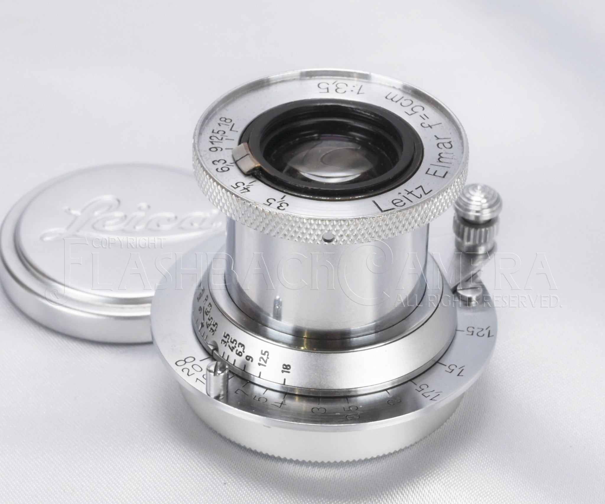 Leica エルマー L50mm F3.5 クローム Elmar 50mm f3.5 (L) Early – FLASHBACK CAMERA