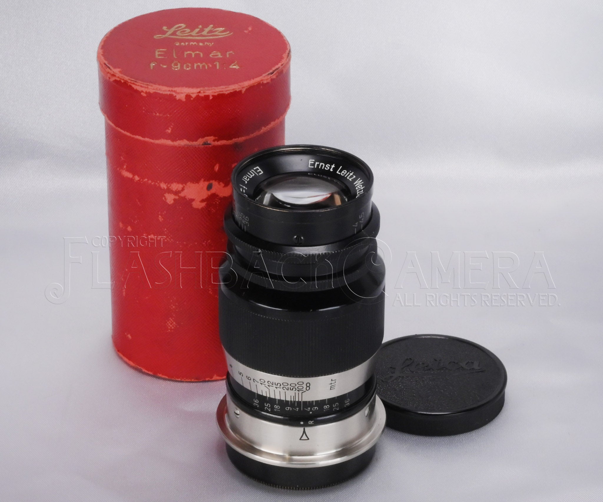 Elmar 90mm f4 (L) Black / Nickel – FLASHBACK CAMERA