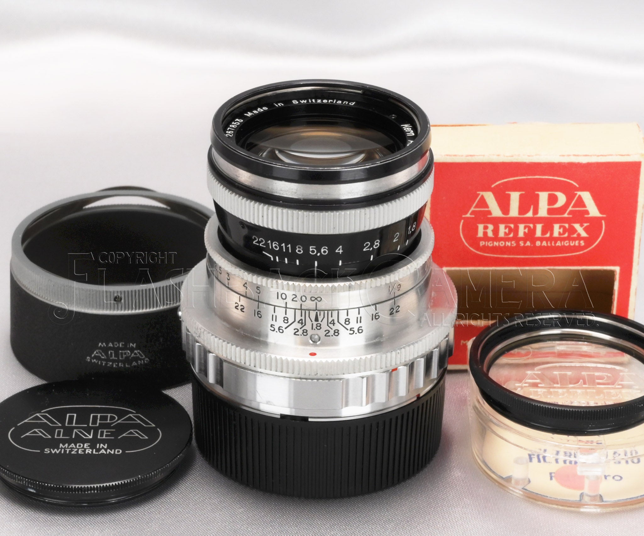 Kern Aarau Switar 50mm f1.8 フード マウントアダプタ Kern Switar 50mm f1.8 (Alpa) – FLASHBACK CAMERA