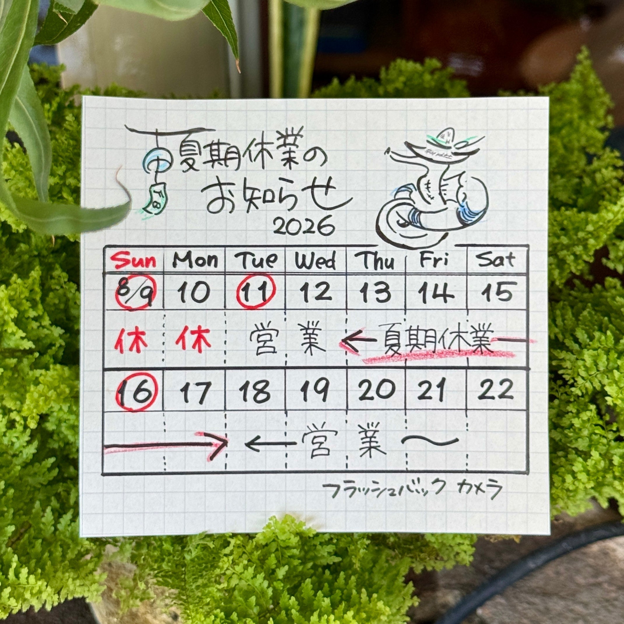 ☆夏期休業のお知らせ☆