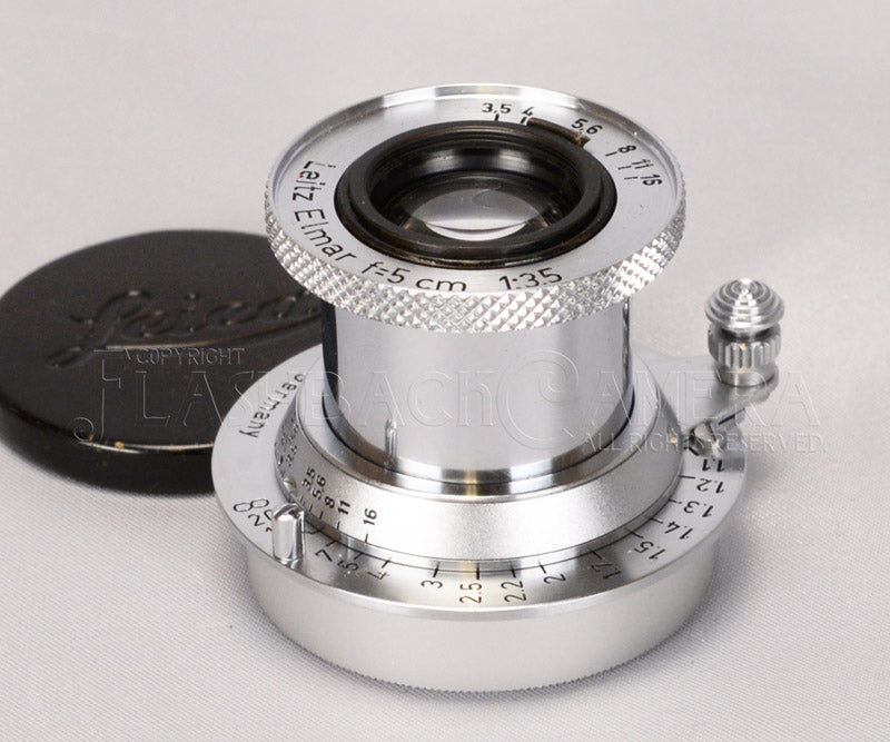LEICA Elmar 50mm f3.5 nickel version fixe pliable LEICA Elmar 50mm f3.5 nickel version fixe pliable