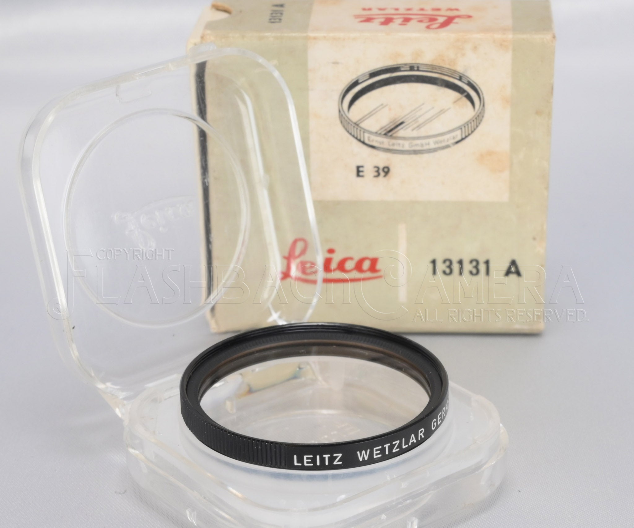 Leitz UVa Filter E39 Black β FLASHBACK CAMERA