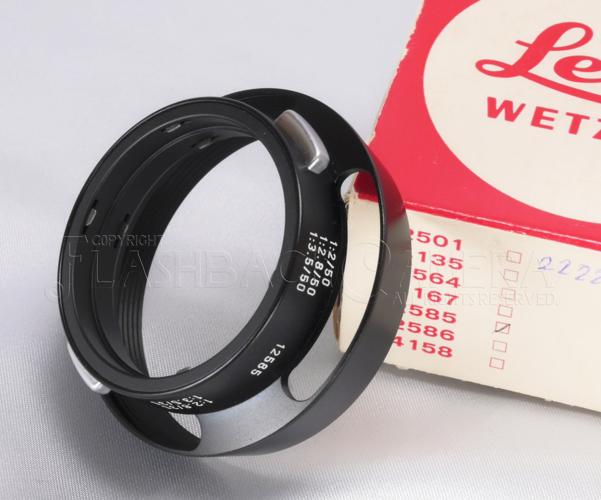 ライカ レンズフード Leitz 12585 14033 ズミクロン等 Leitz Lens Hood 12585 – FLASHBACK CAMERA