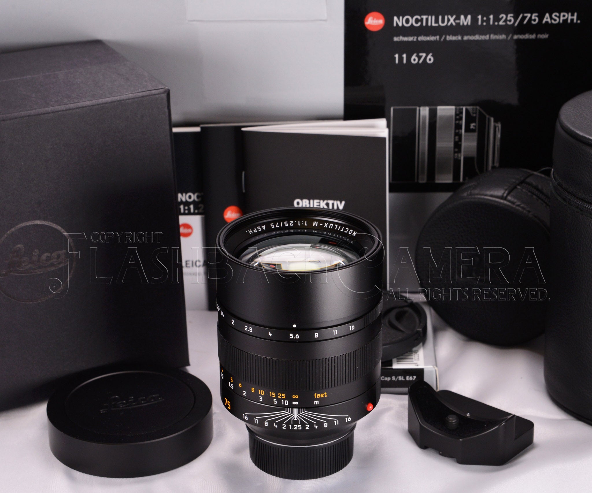 Support de trépied Leica authentique pour objectif Noctilux-M 75 mm f/1 Support de trépied Leica authentique pour objectif Noctilux-M 75 mm f/1