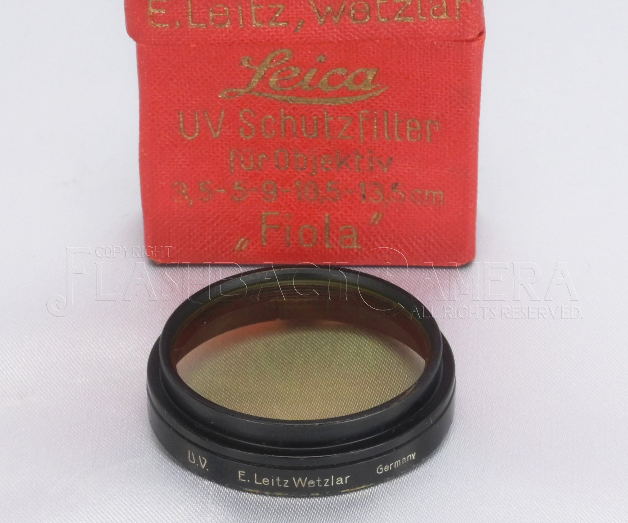 Leitz UV Filter A36 FIOLA Black β FLASHBACK CAMERA