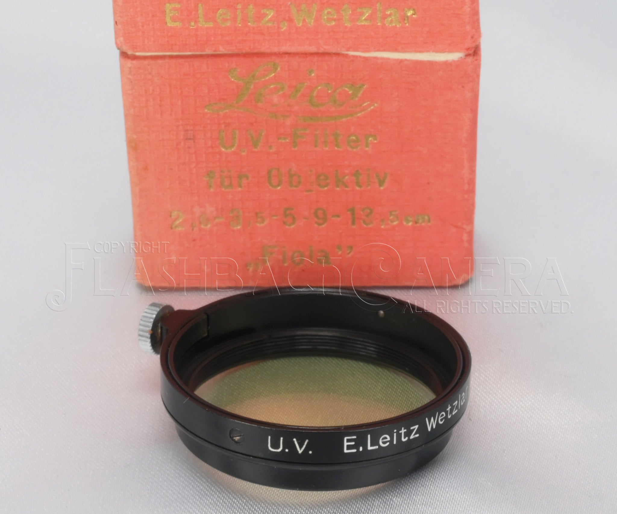 Leitz UV Filter A36 FIOLA Black β FLASHBACK CAMERA