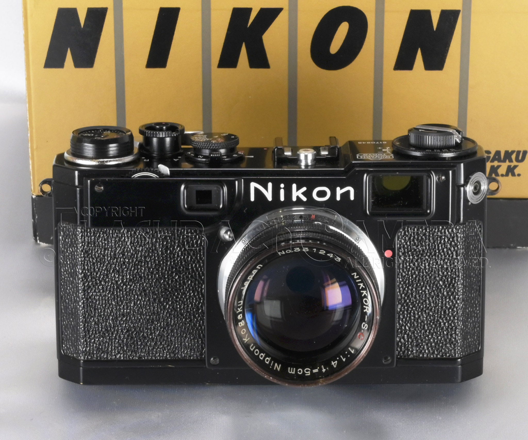 Nikon S2 Black Paint + Nikkor 50mm f1.4 – FLASHBACK CAMERA