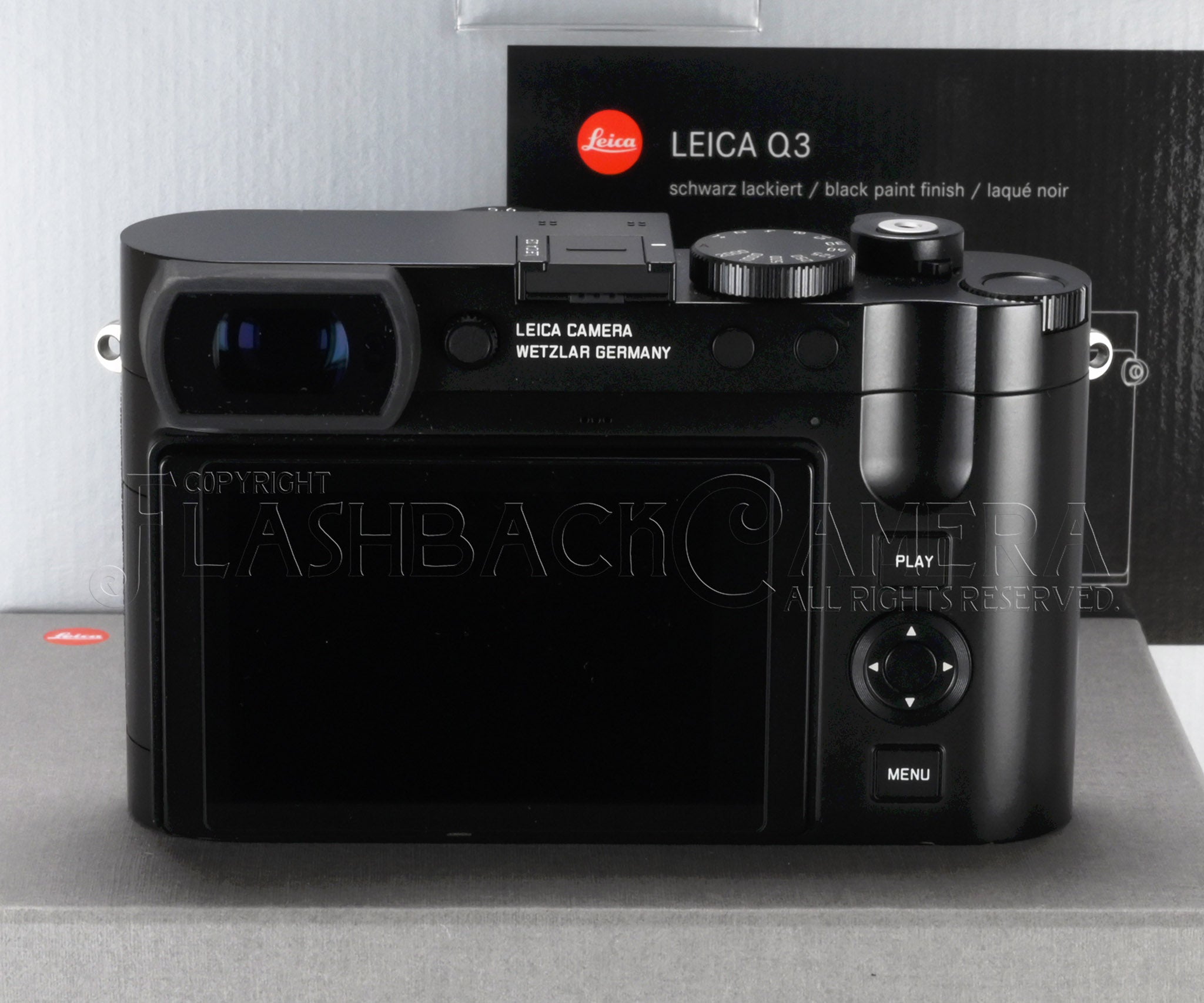 LEICA コンパクトフィルムカメラ ブラック Leica Q3 Black Paint – FLASHBACK CAMERA