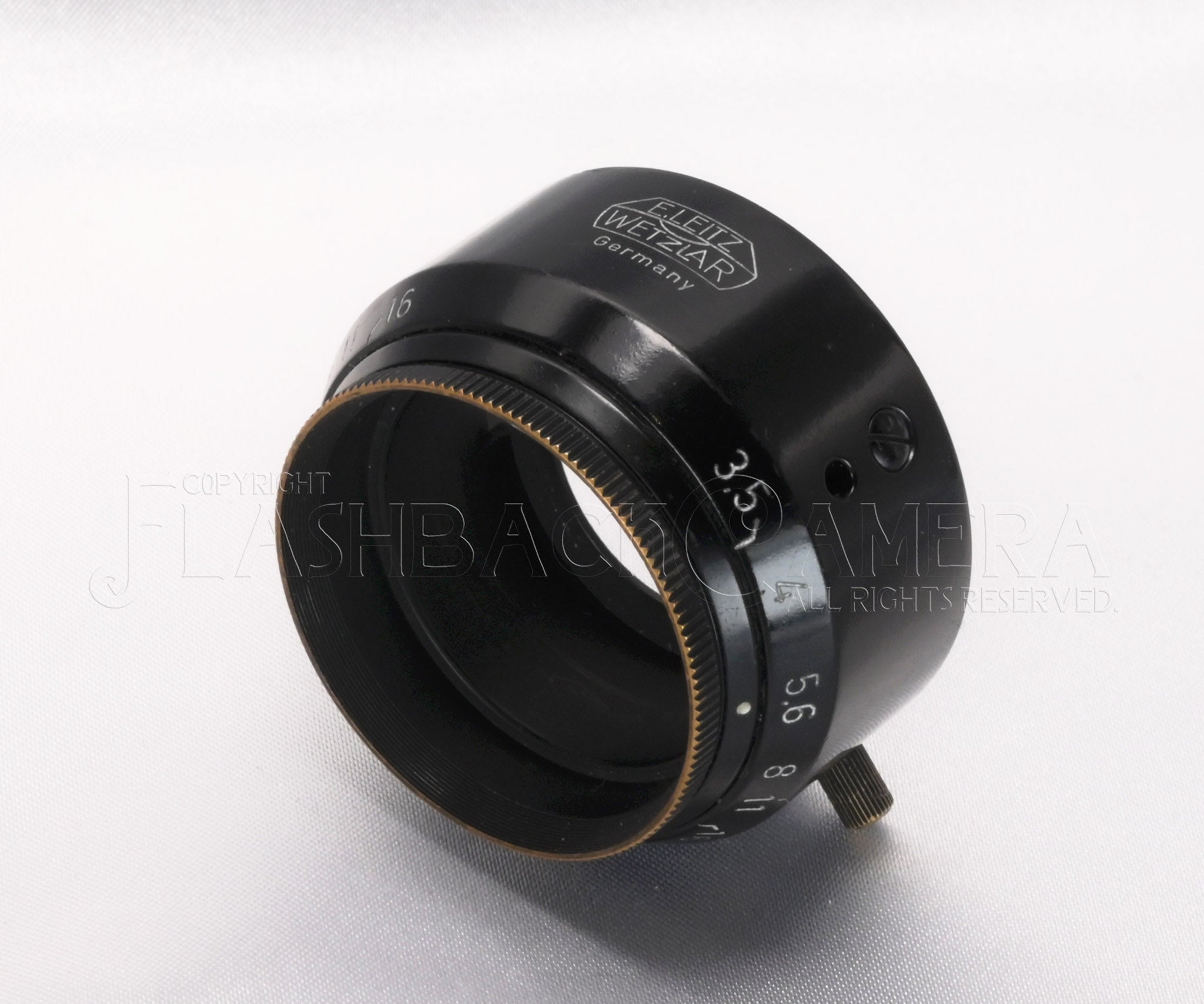 elmar 50mm f3.5 整備済み + フードVALOO・L/Mリング Leitz Lens Hood VALOO – FLASHBACK CAMERA