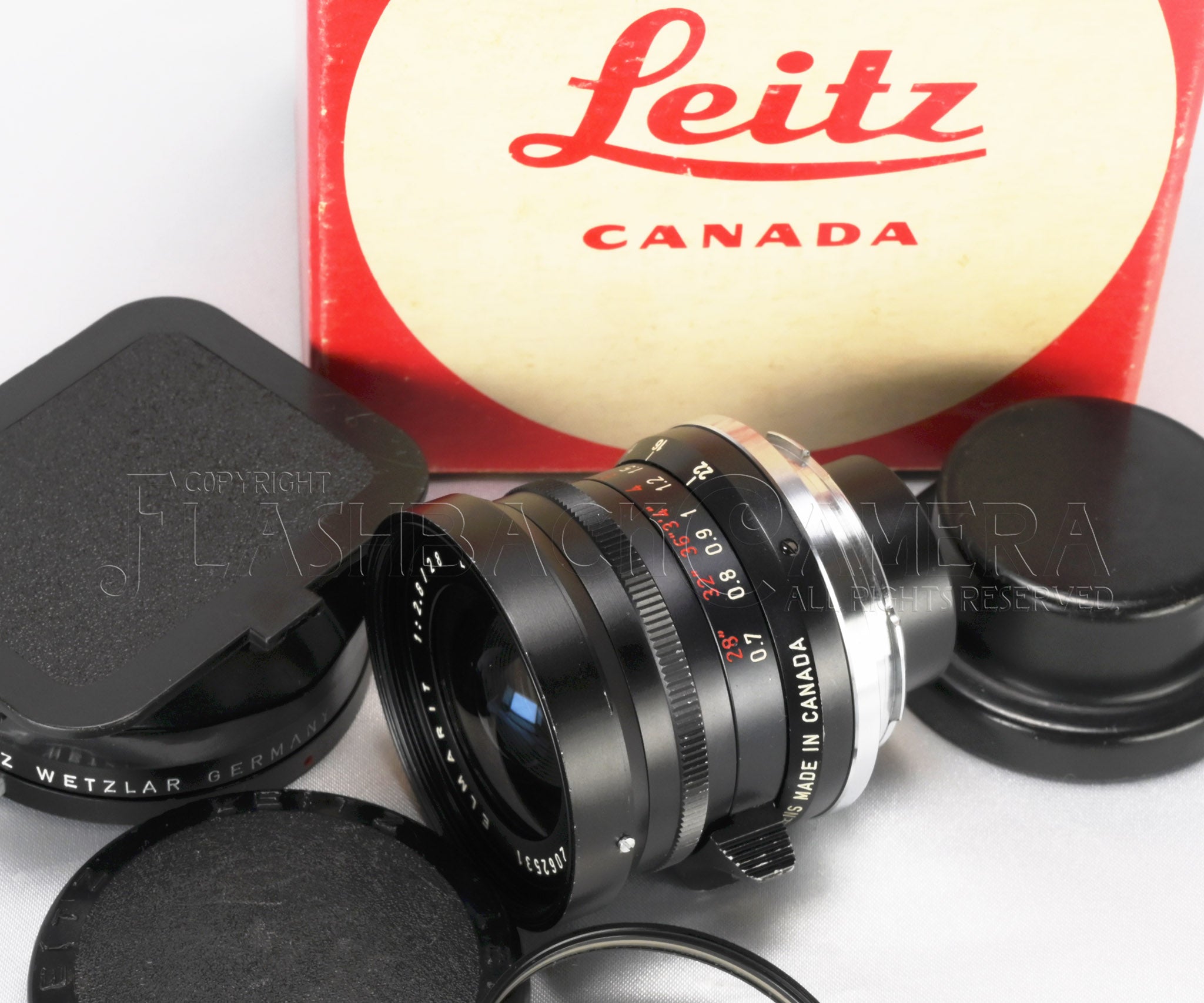 Elmarit 28mm f2.8 (M) Red Scale – FLASHBACK CAMERA