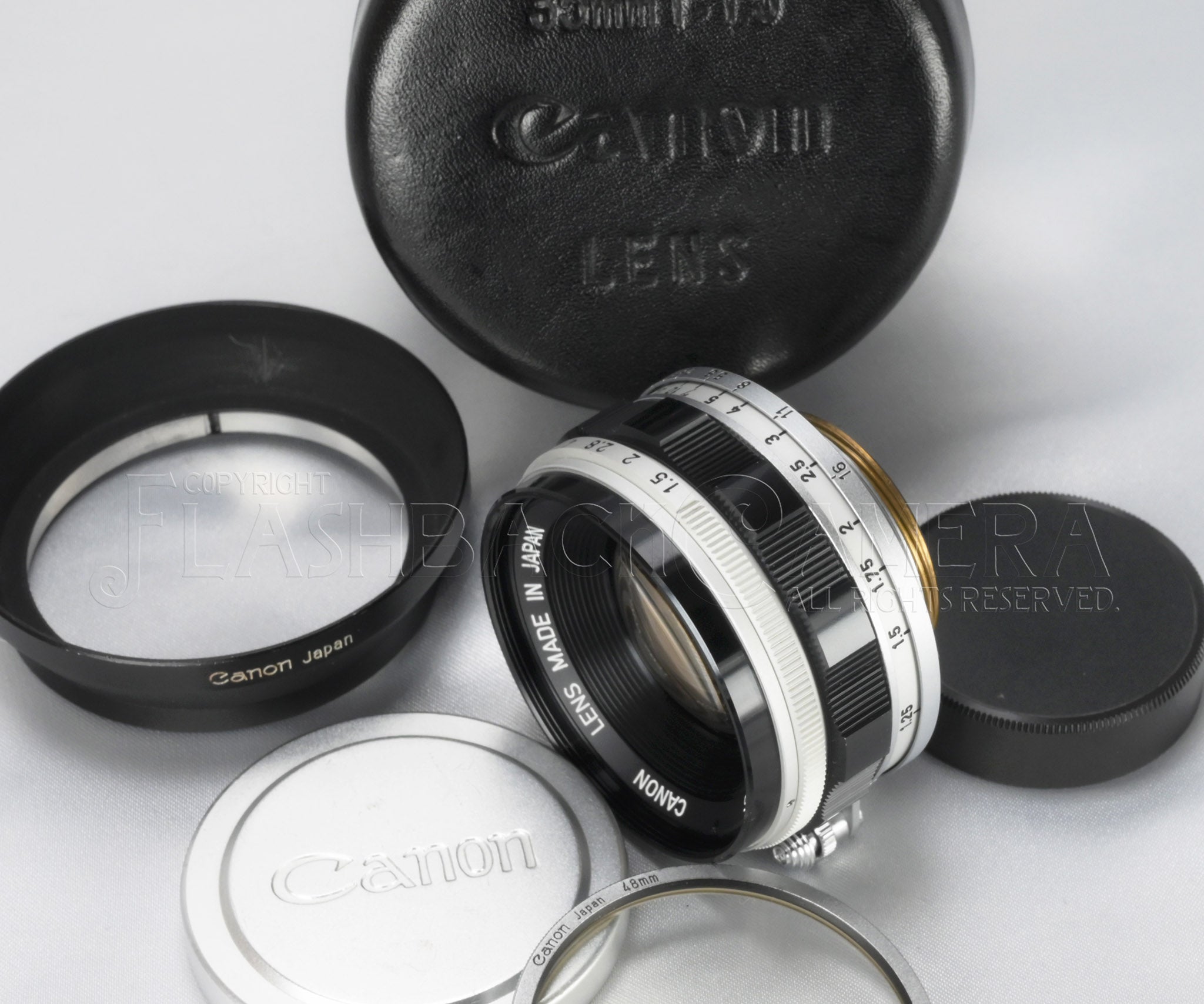 Canon L 35mm f/1.5 キャノン　レンズ　希少　ライカマウント Canon 35mm f1.5 (L) – FLASHBACK CAMERA