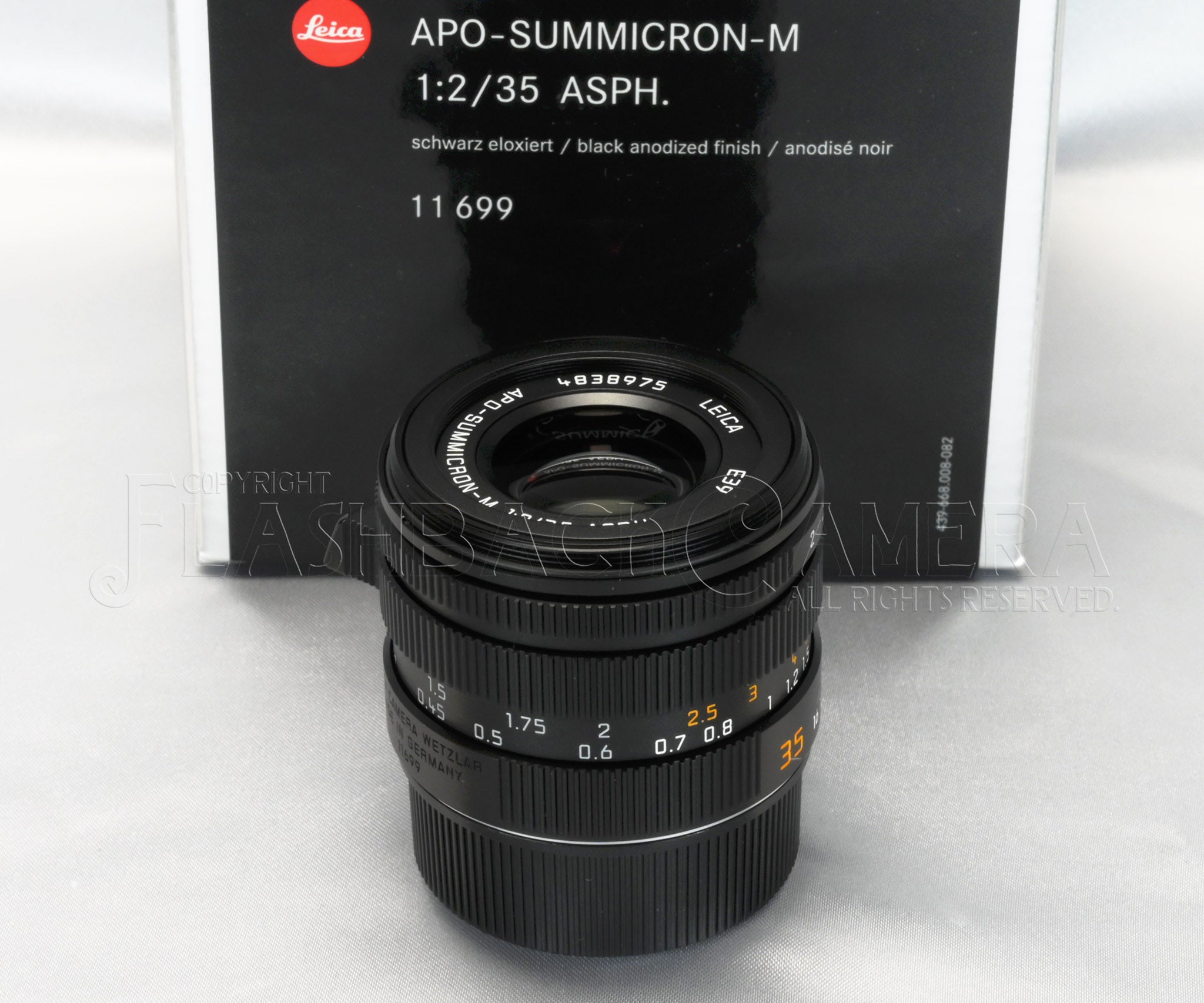 APO-Summicron M35mm f2.0 ASPH.11699 箱付き Apo-Summicron-M 35mm f2 ASPH (M) Black – FLASHBACK CAMERA
