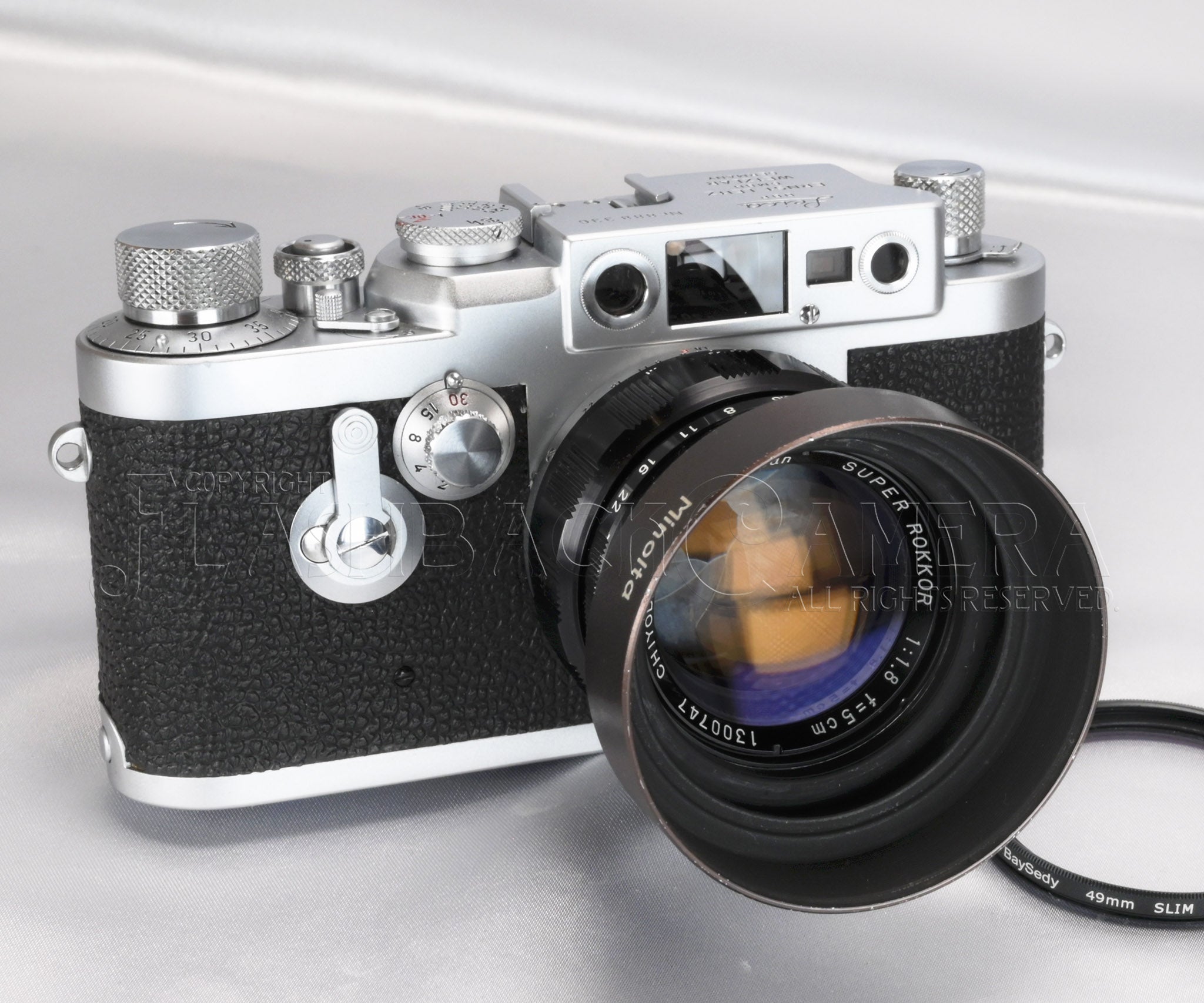 フィルムカメラ Minolta Super Rokkor 50mm F1.8 #572-2 Super Rokkor 50mm f1.8 (L) – FLASHBACK CAMERA