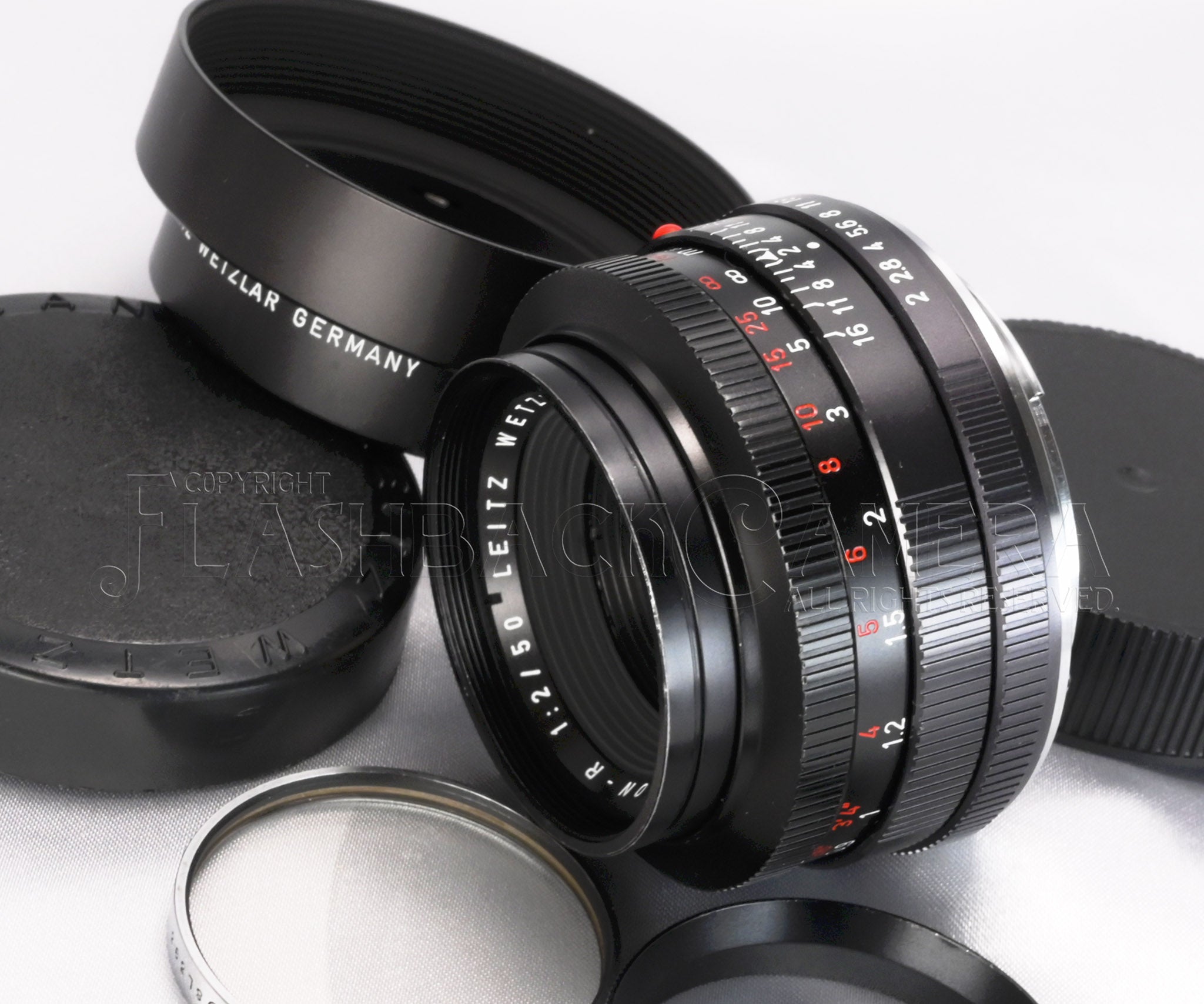 Summicron-R 50mm f2 (3 cam) Red Scale – FLASHBACK CAMERA
