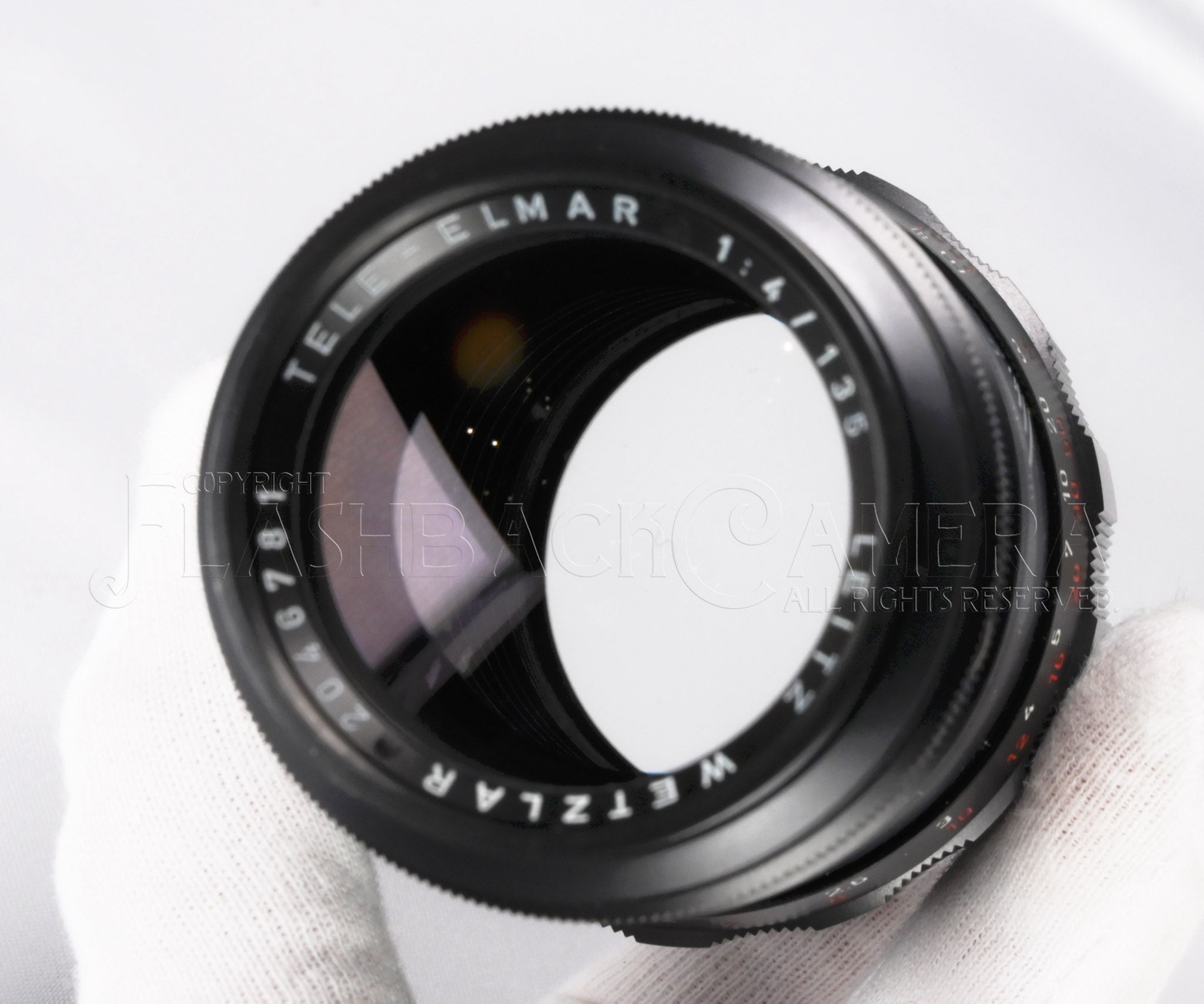 Tele-Elmar 135mm f4 (M) Red Scale – FLASHBACK CAMERA