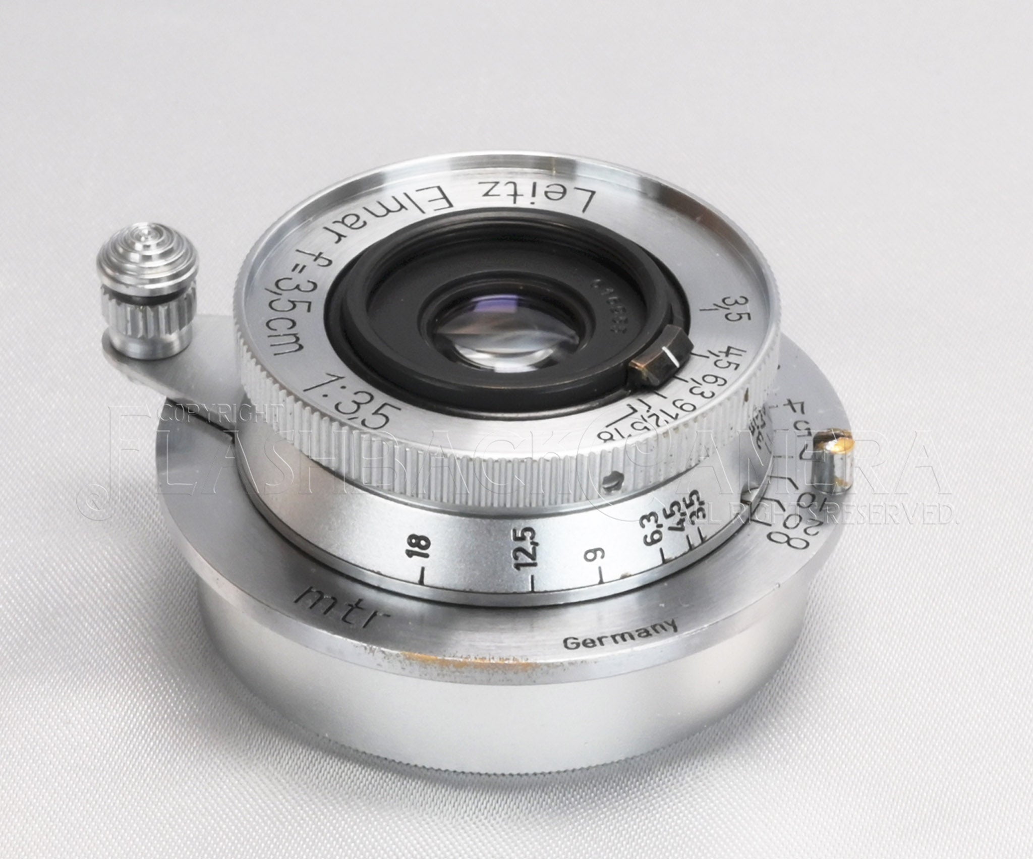 【美品】ライカ エルマー 35mm/F3.5（コーティング付き）Elmar Elmar 35mm f3.5 (L) – FLASHBACK CAMERA